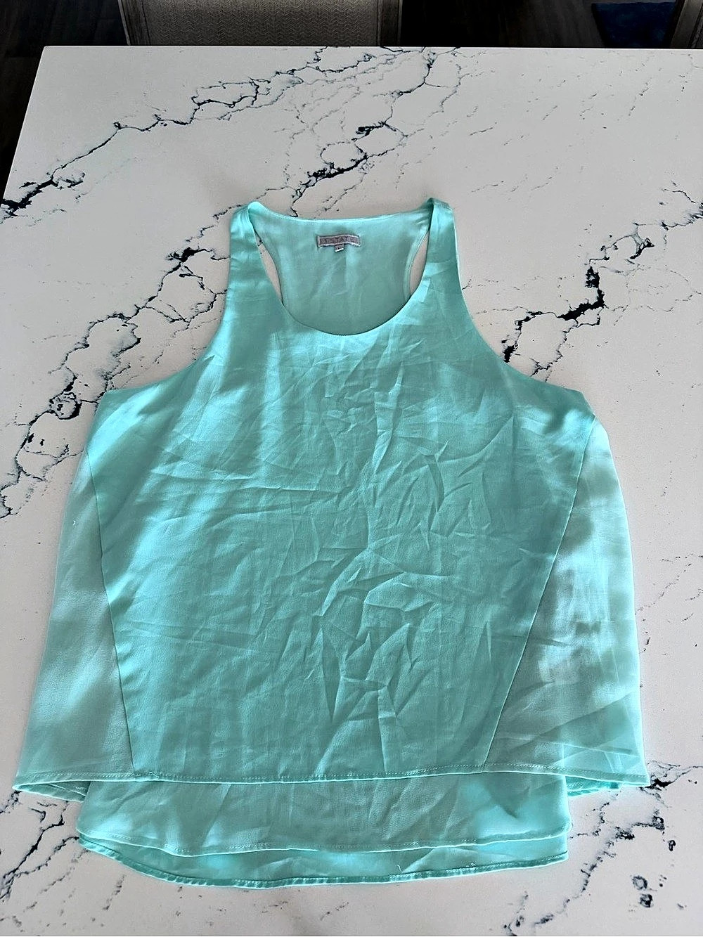 1. STATE Sleeveless Tank Top in Teal Large Like New dressy
